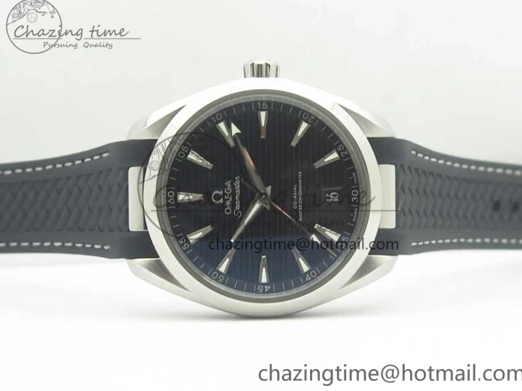 0312 Aqua Terra 150M Master Chronometers VSF 1:1 Best Edition Black Dial SS Hand on Black Rubber Strap A8900 Super Clone Unisex 8005